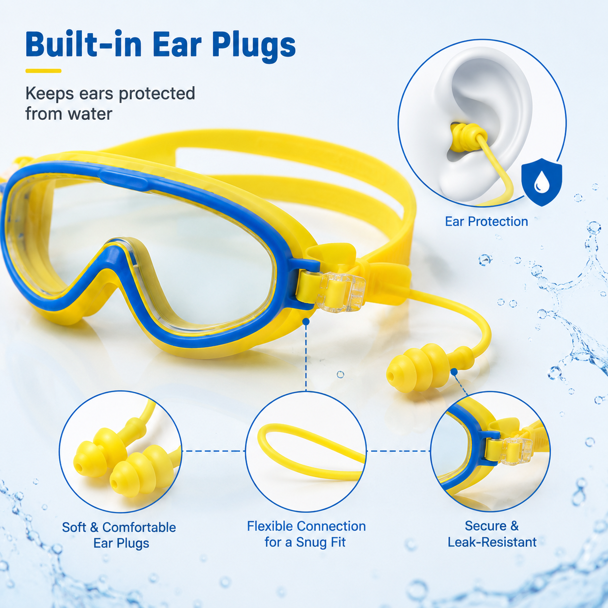 Children's Large-frame Swimming Goggles