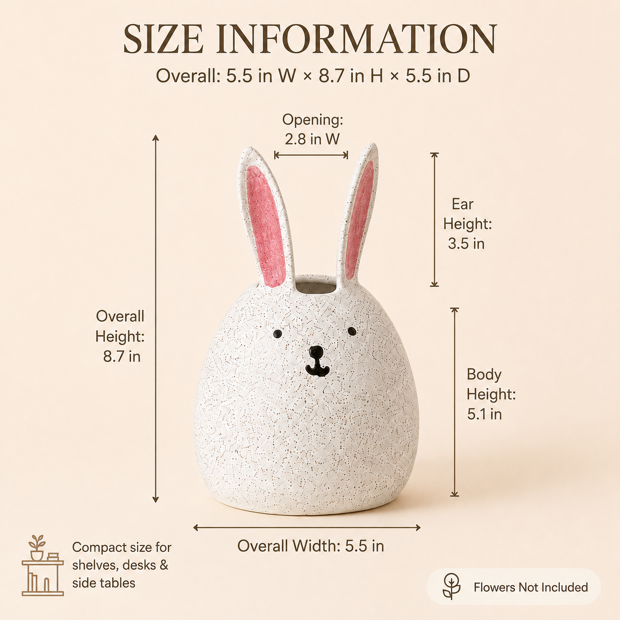 Sweet Bunny Bloom Vase