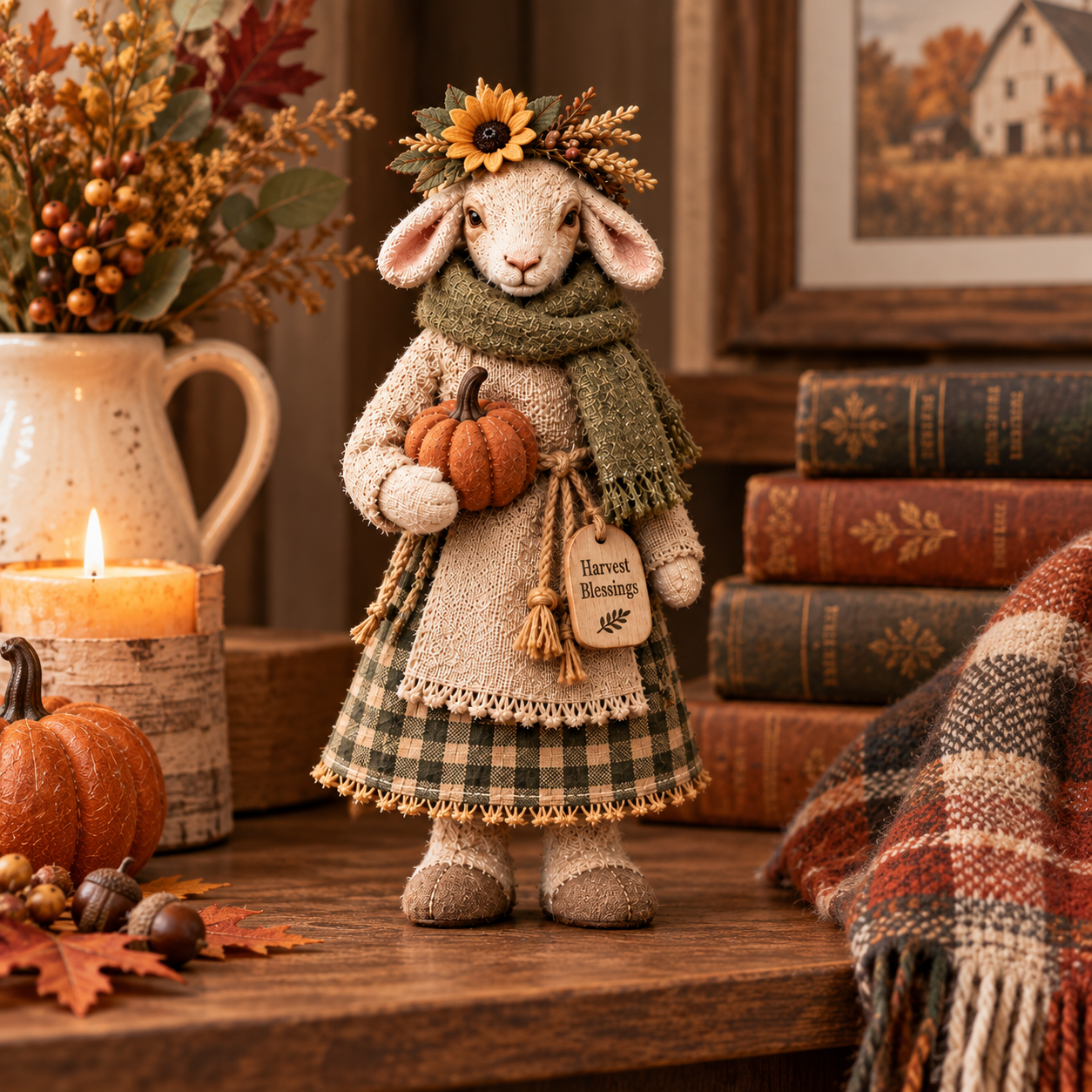 🐑 Cozy Farmhouse Sheep Figurine