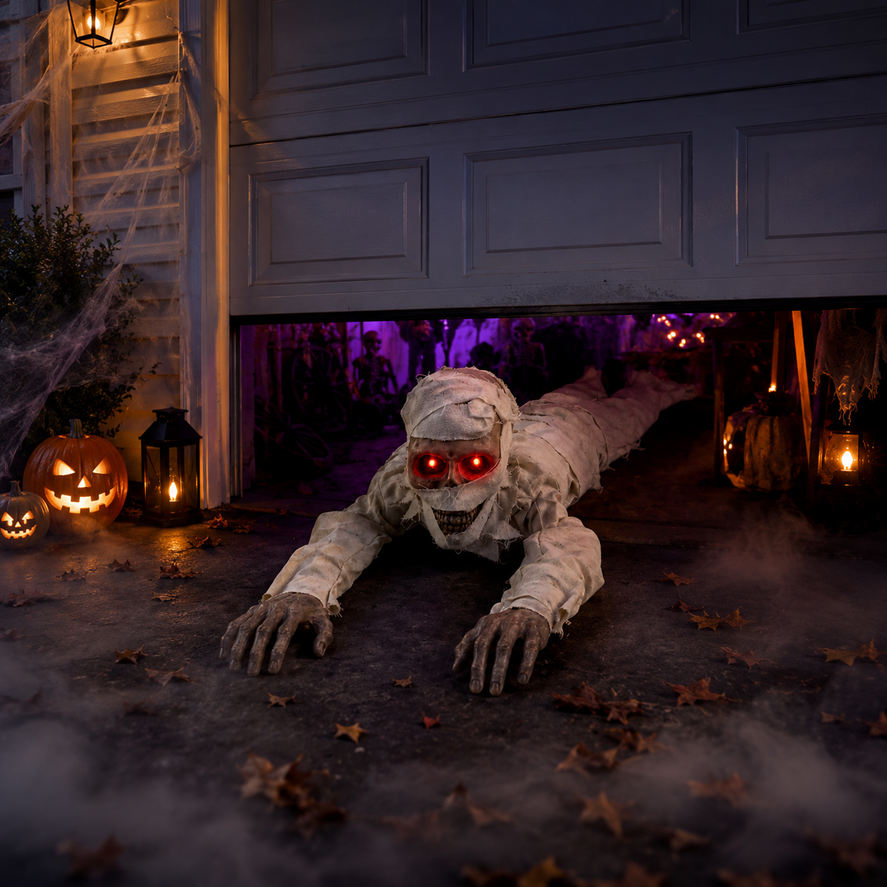 Voice-Controlled Crawling Mummy Halloween Decoration