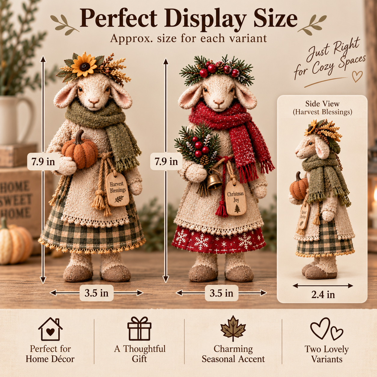 🐑 Cozy Farmhouse Sheep Figurine