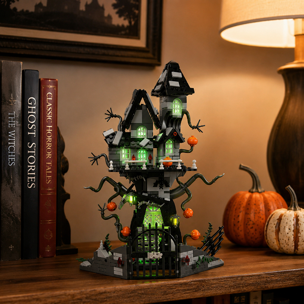 Light-Up Haunted House Building Set