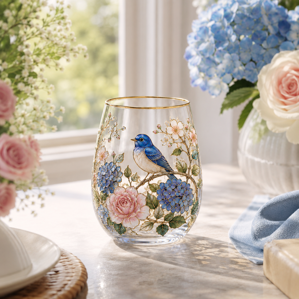 Limited Edition 2026 Garden Morning Bliss Glass Tea Cup