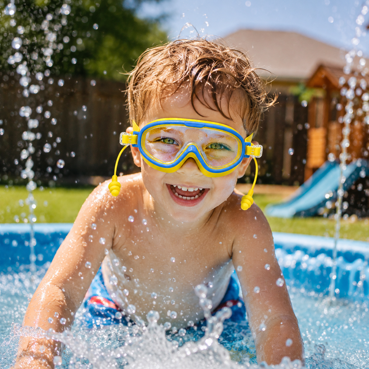 Children's Large-frame Swimming Goggles