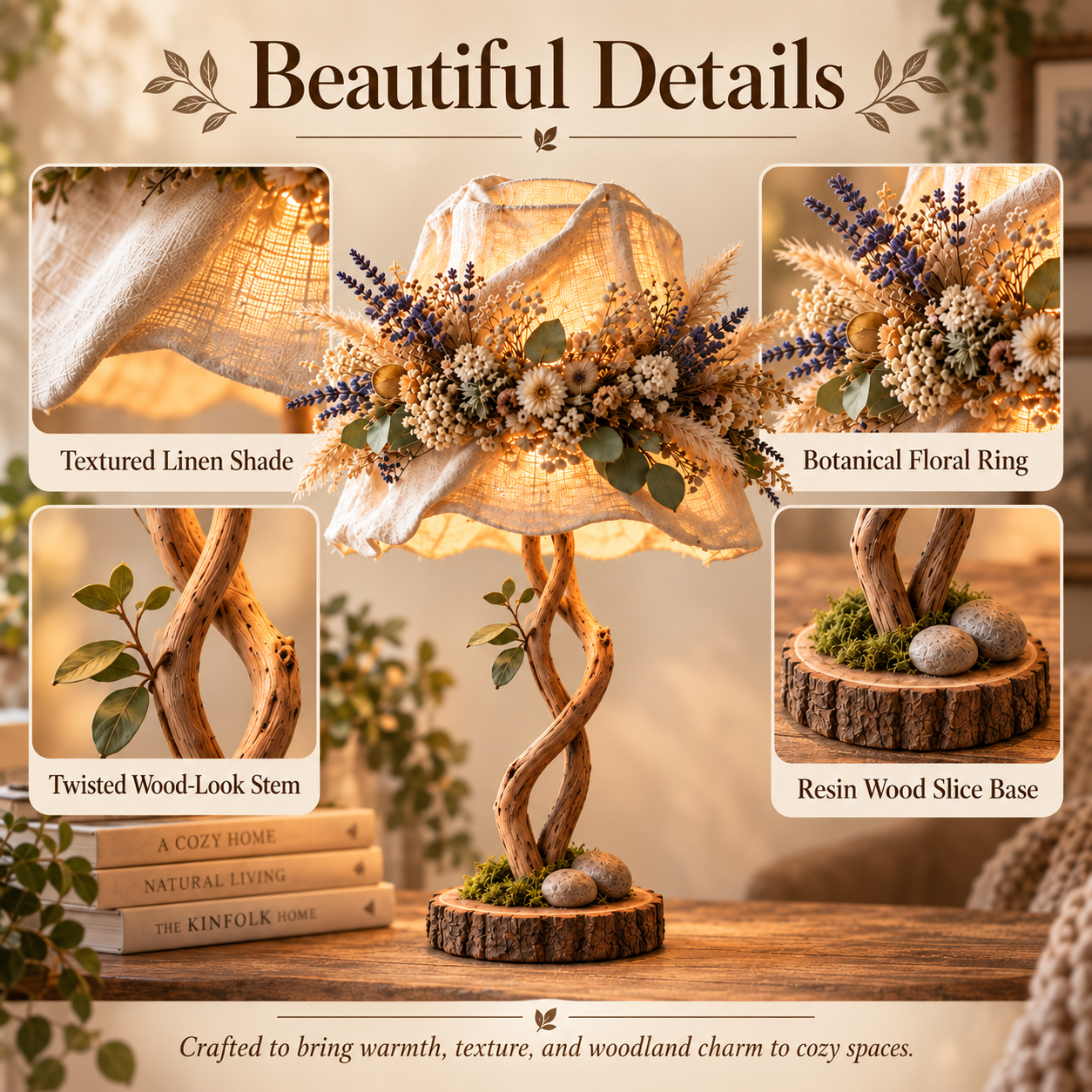 Botanical Woodland Table Lamp 🌿