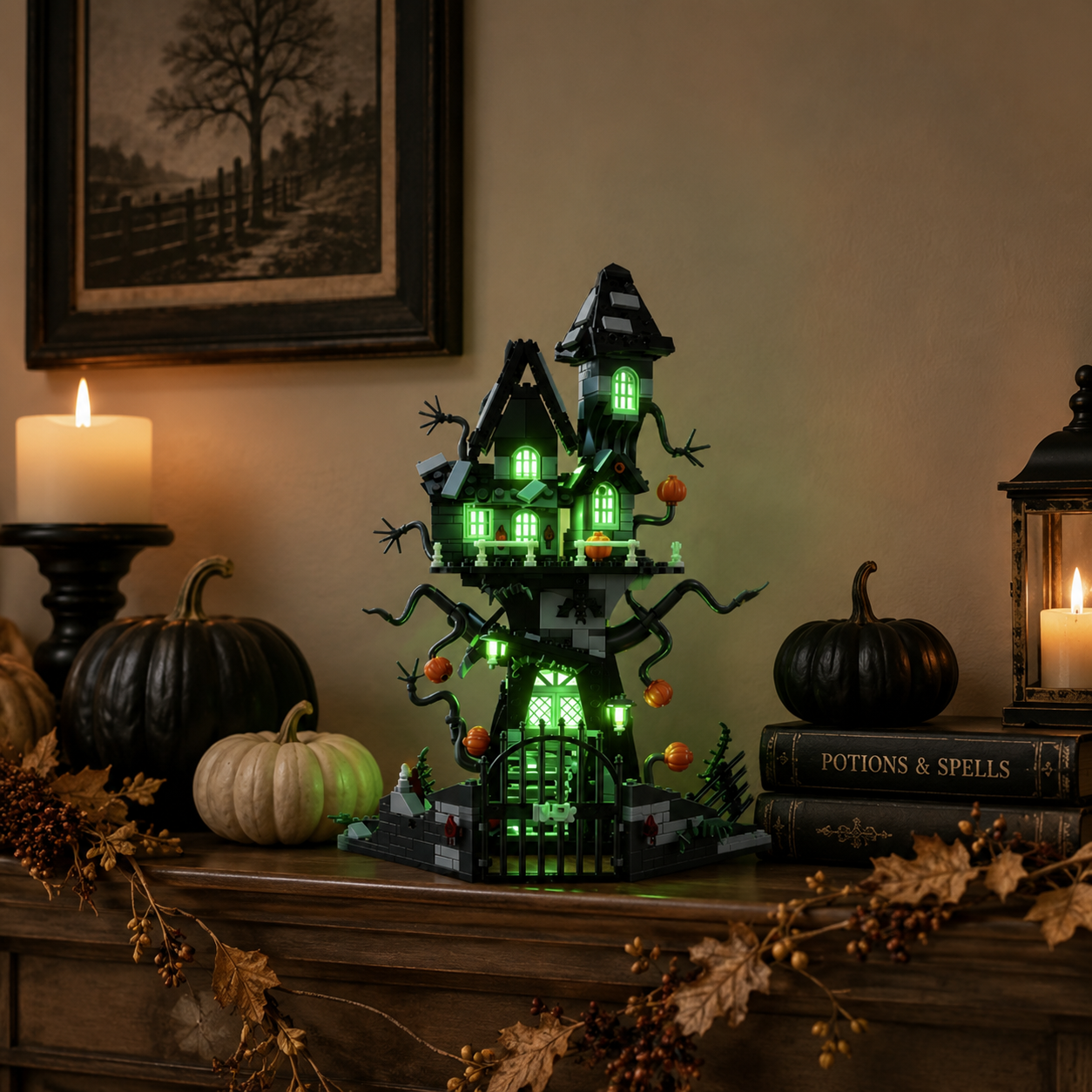 Light-Up Haunted House Building Set