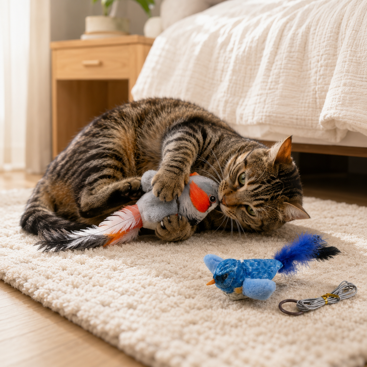 🐦 Chirping Bird Cat Toy