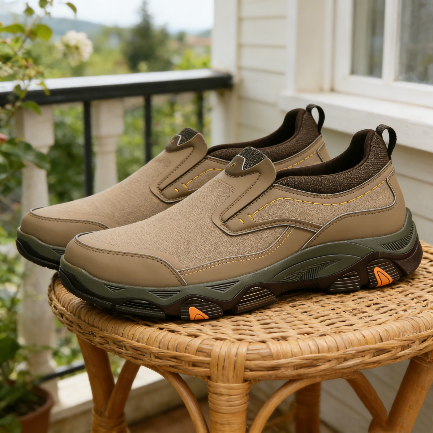 ⏰Last Day! 45% OFF 🔥GARB®Men's Genuine Leather Orthopedic Outdoor Breathable  Walking Shoes