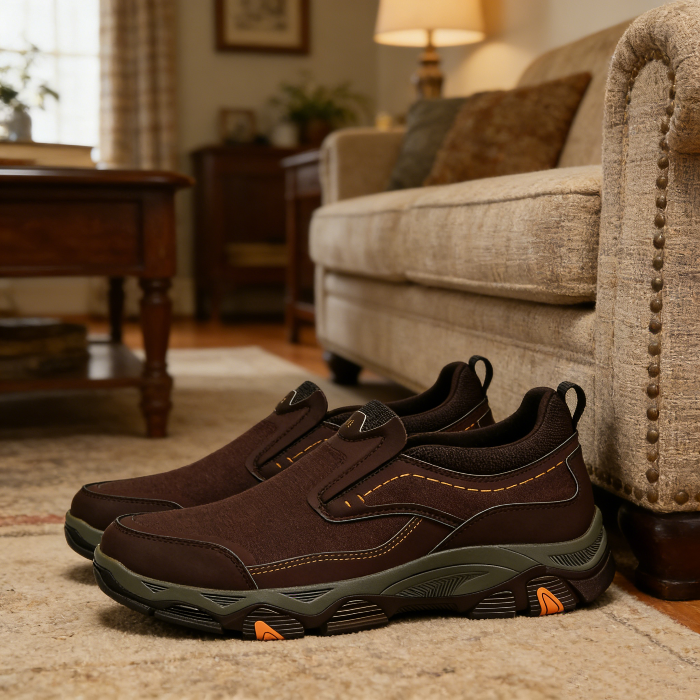 ⏰Last Day! 45% OFF 🔥GARB®Men's Genuine Leather Orthopedic Outdoor Breathable  Walking Shoes