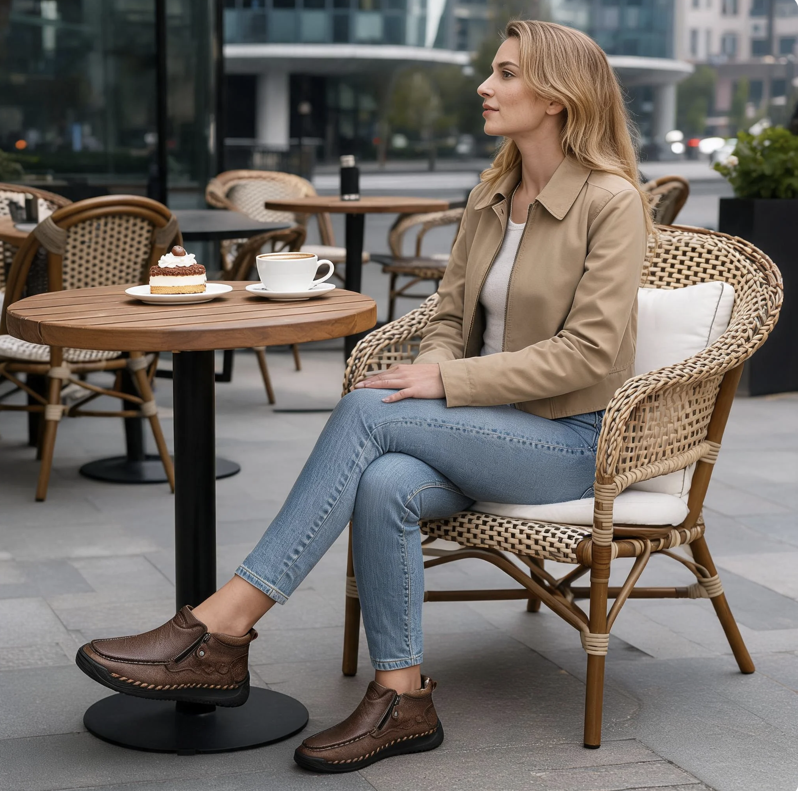 ⏰Last Day!45% OFF 🔥 PEAKER®Women's Genuine Leather Orthopedic Zipper Boots