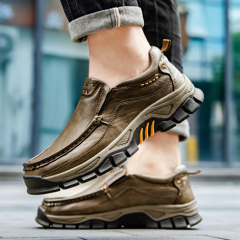 ⏰Last Day! 45% OFF 🔥TREKER®Men's Genuine Leather Orthopedic Outdoor Breathable  Walking Shoes