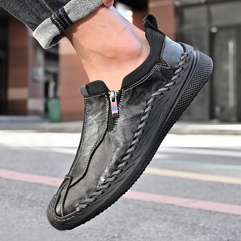 GARB Men's Handcfarted Cowhide Orthopedic Loafers