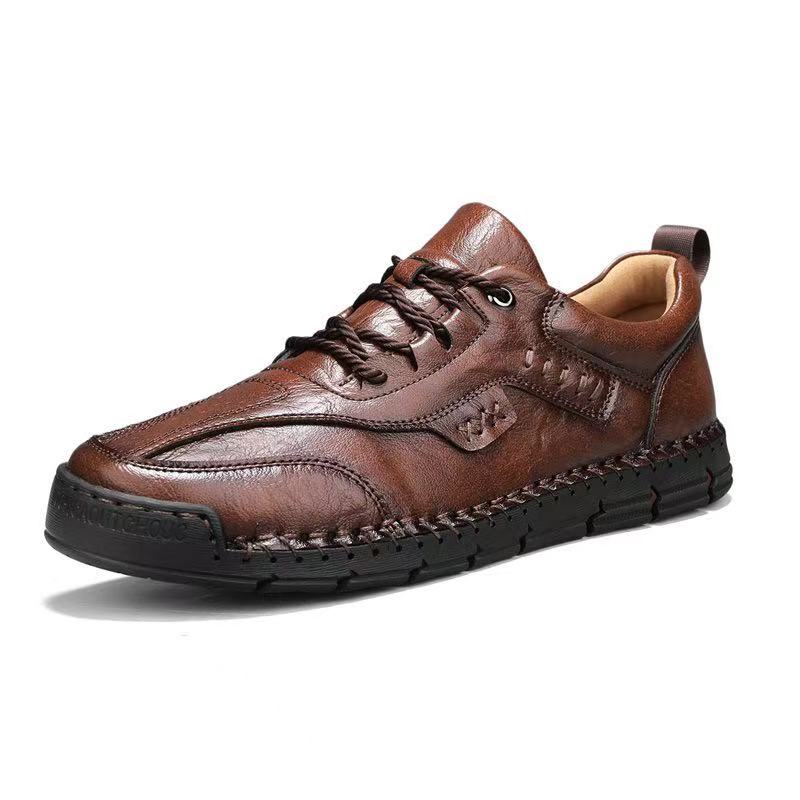 ⏰Last Day! 45% OFF 🔥GARB®Men's Genuine Leather Outdoor Slip-On Loafers with Arch Support & Wide Toe Box
