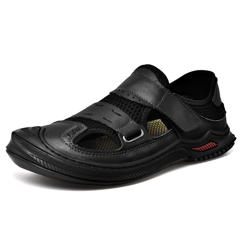 GARB Mens Handcrafted Cowhide Breaathable Orthopedic Outdoor Sandals