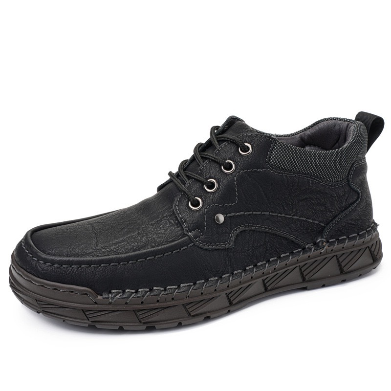 Mens Handcrafted Cowhide Orthopedic Boots