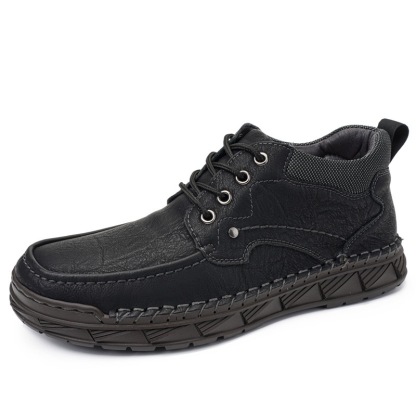 Mens Handcrafted Cowhide Orthopedic Boots