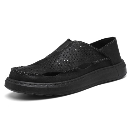 GARB Men's Handmade Cowhide Breathable Loafers