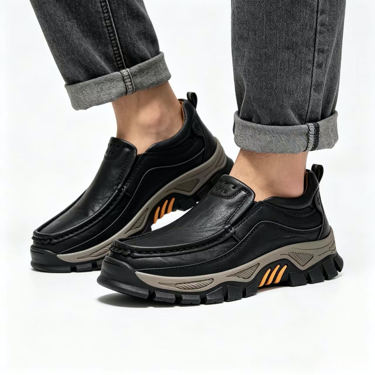 ⏰Last Day! 45% OFF 🔥TREKER®Men's Genuine Leather Orthopedic Outdoor Breathable  Walking Shoes