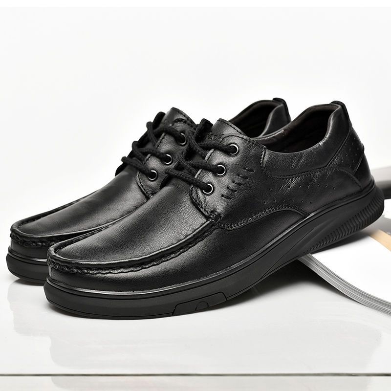 mens handmade cowhide casual shoes