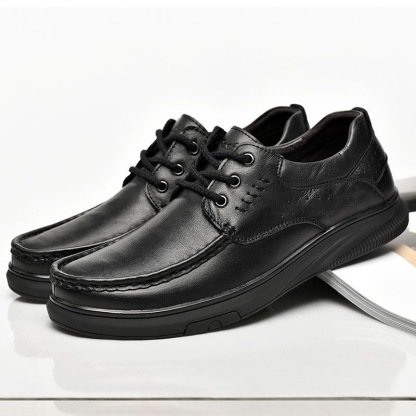 mens handmade cowhide casual shoes