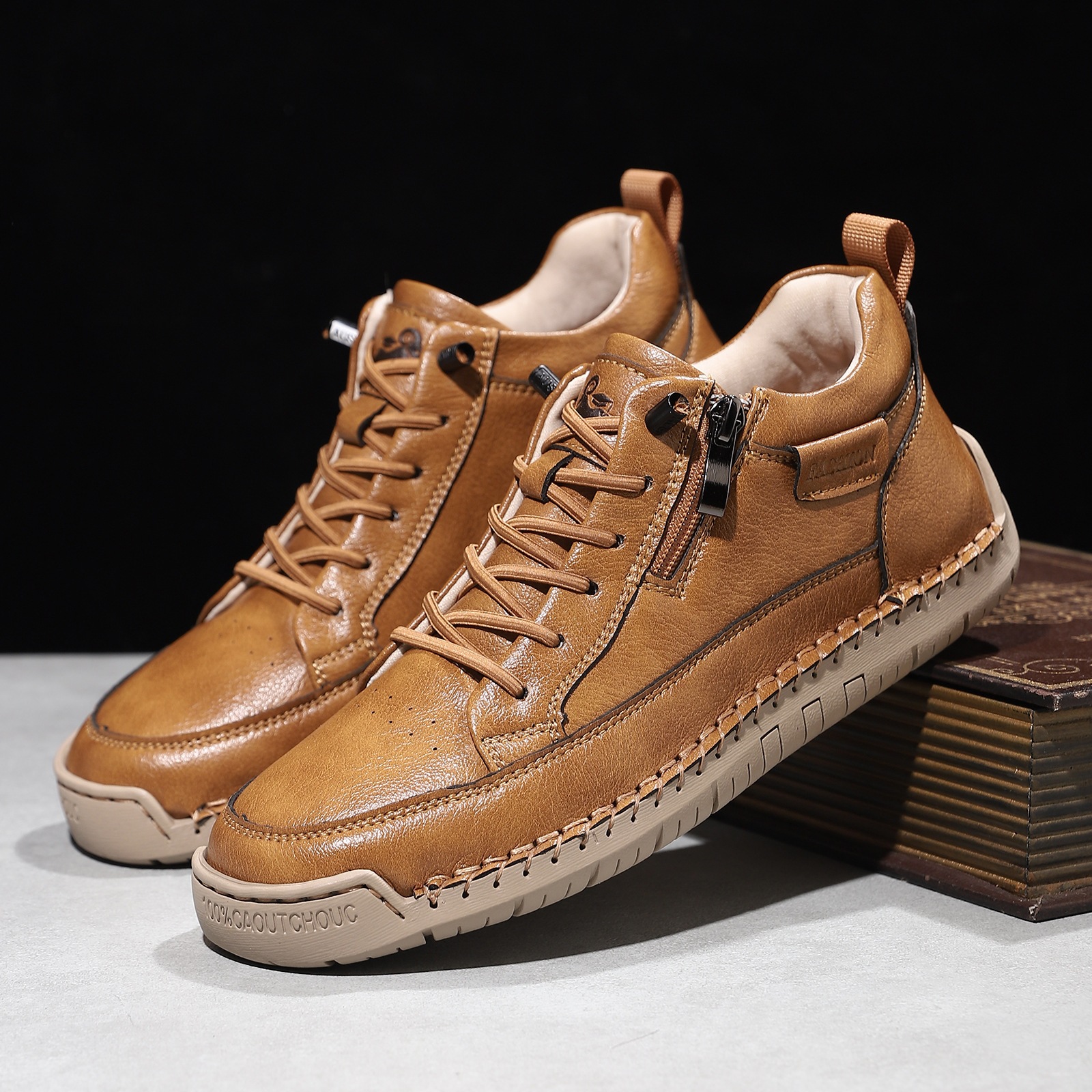 [Copy]⏰Last Day!45% OFF 🔥 PEAKER®Women's Handmade Genuine Leather Orthopedic Zipper Boots(详情未做)