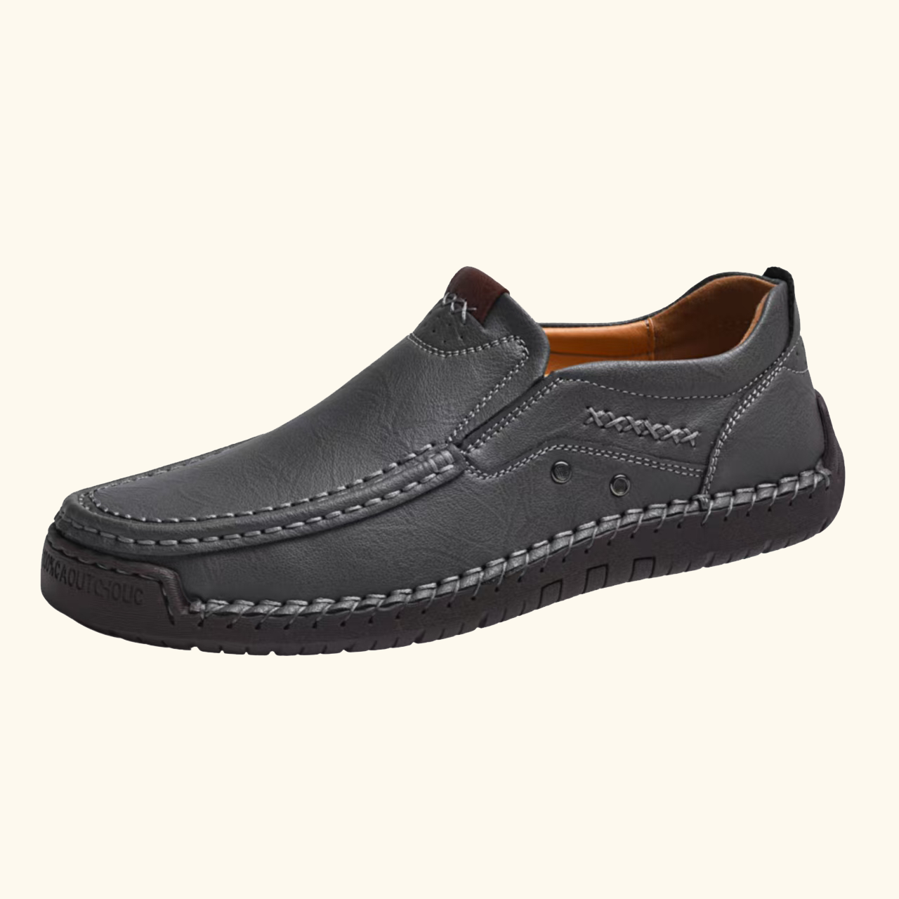 ⏰Last Day! 45% OFF 🔥TREKER®Handsewn Decor Stitch Cowhide Slip-on Shoes