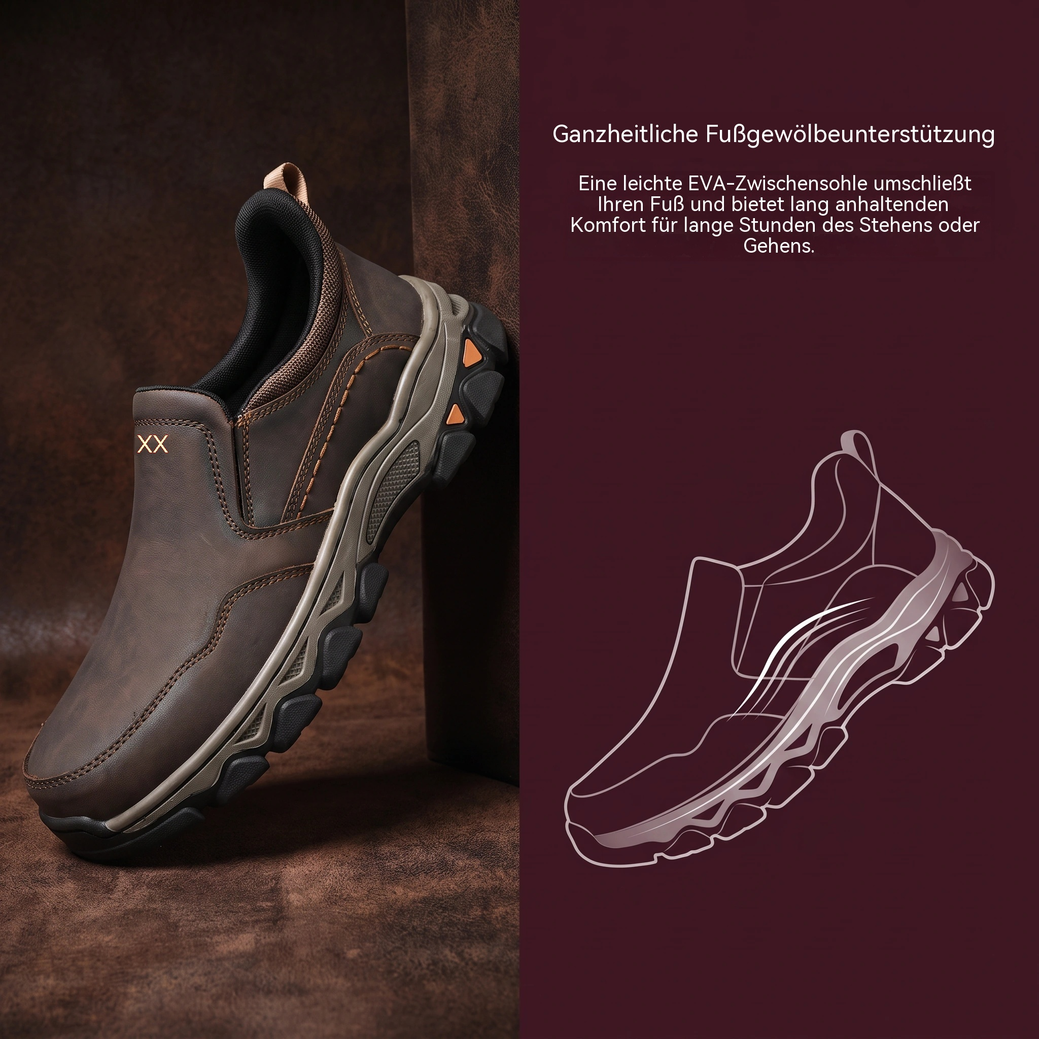 ⏰Last Day!45% OFF  MANTRAFF® Men's Genuine Leather Orthopedic Outdoor Walking Shoes
