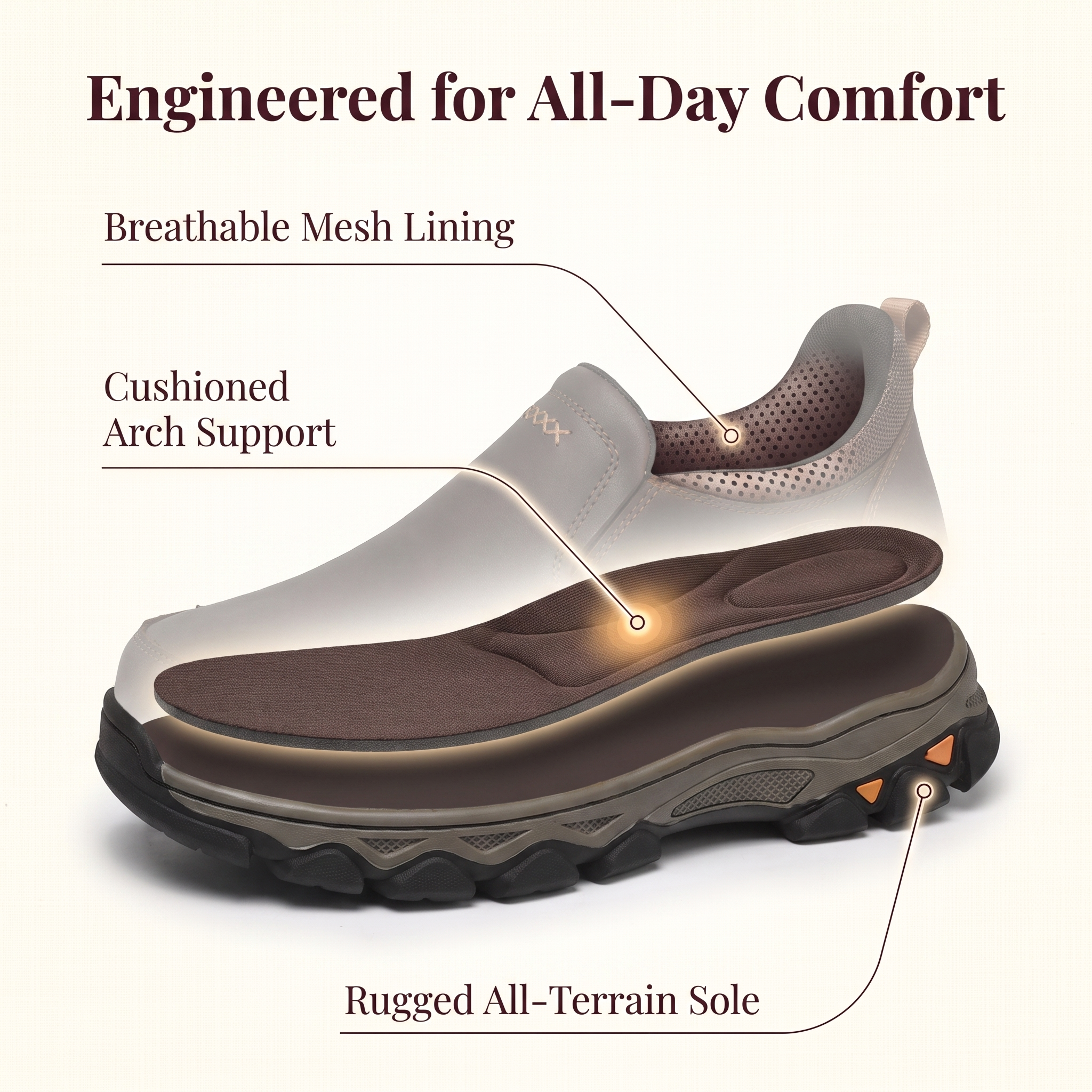 ⏰Last Day!45% OFF 🔥TREKER® Men's Genuine Leather Orthopedic Outdoor Walking Shoes