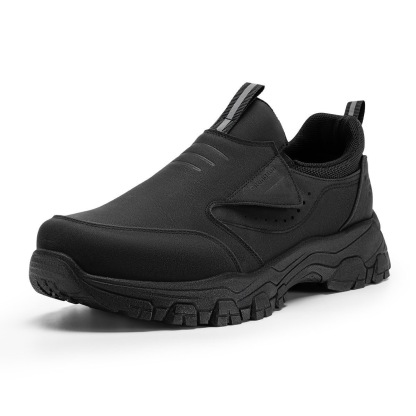 mens genuine leather orthopedic walking shoes 