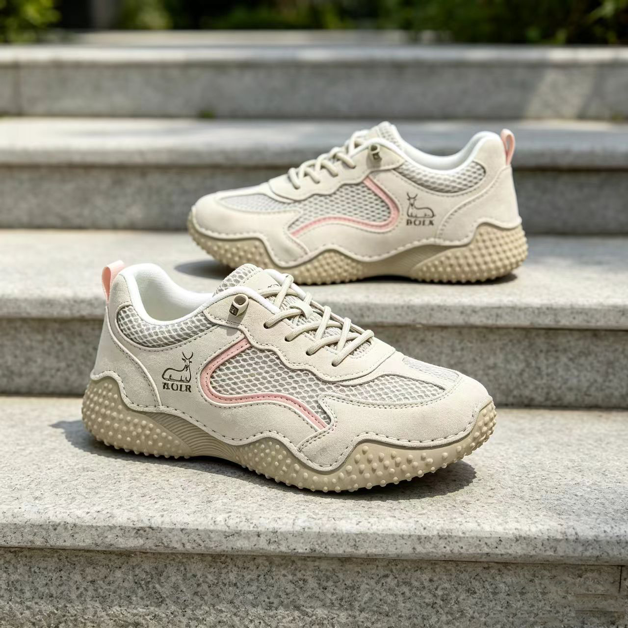 ⏰Promotion -45% OFF🔥TREKER®Women's Breathable Mesh Nubuck Leather Walking Shoes