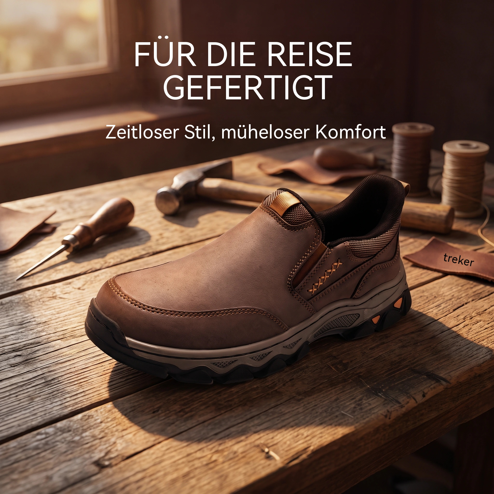 MANTRAFF® Men's Genuine Leather Outdoor Orthopedic shoes