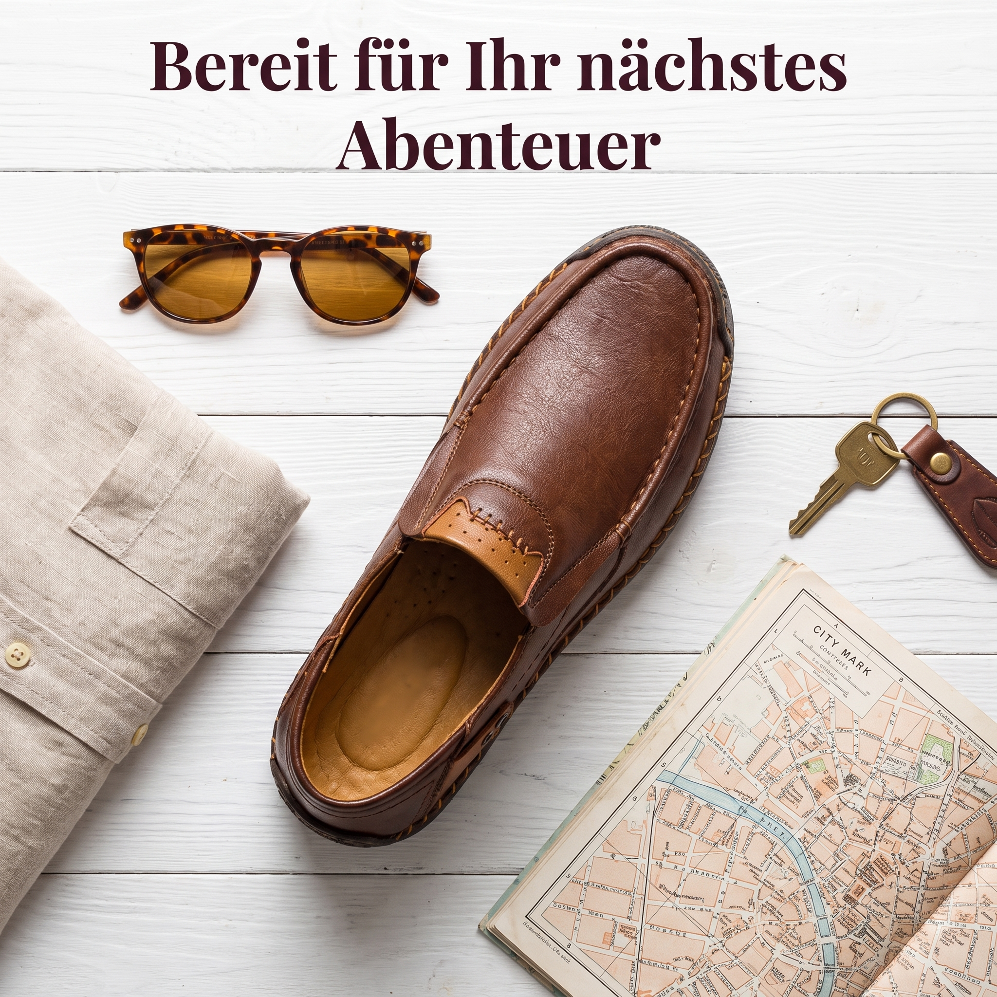   MANTRAFF® Hand-Stitched Slip-on Men's Leather Shoes