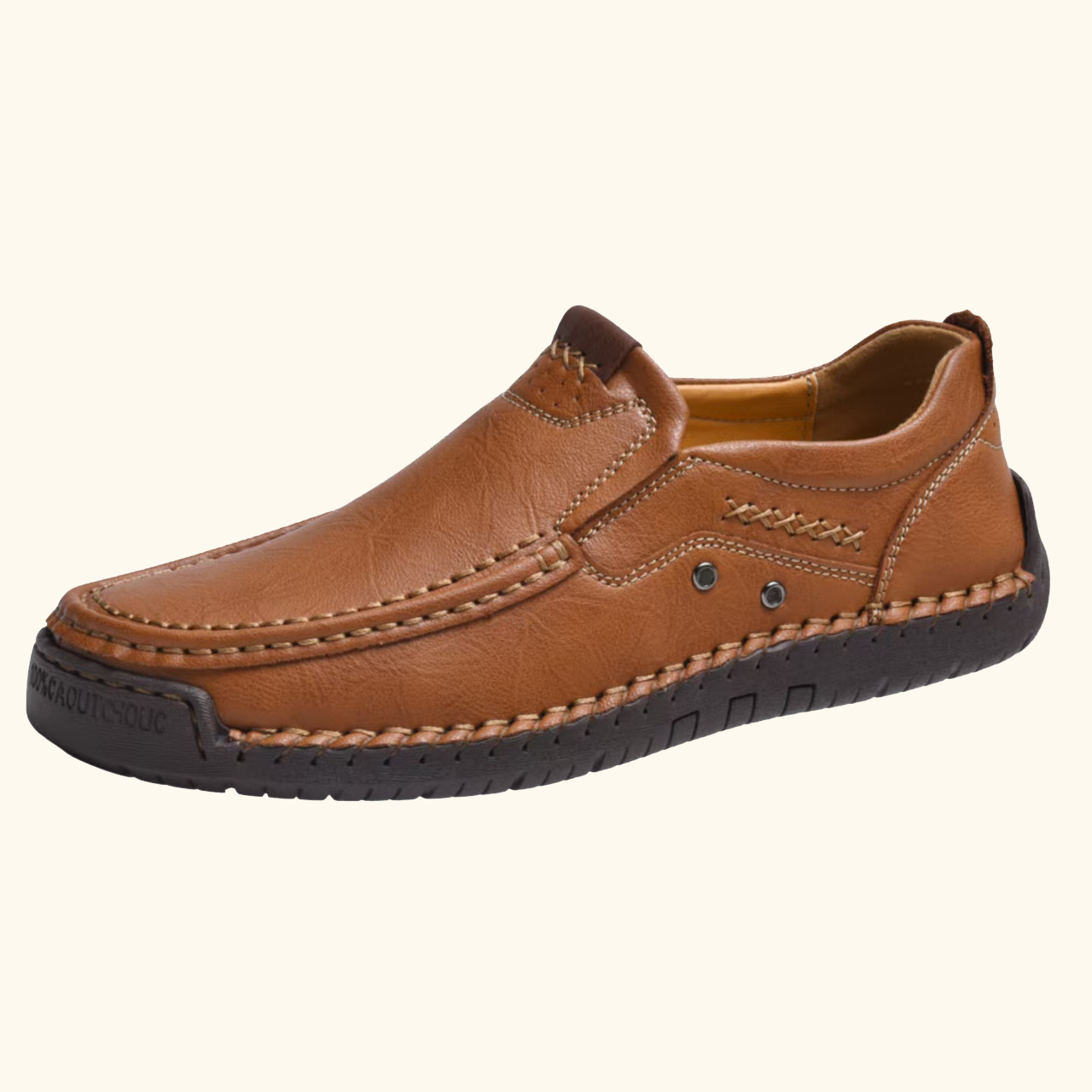 ⏰Last Day! 45% OFF 🔥TREKER®Handsewn Decor Stitch Cowhide Slip-on Shoes