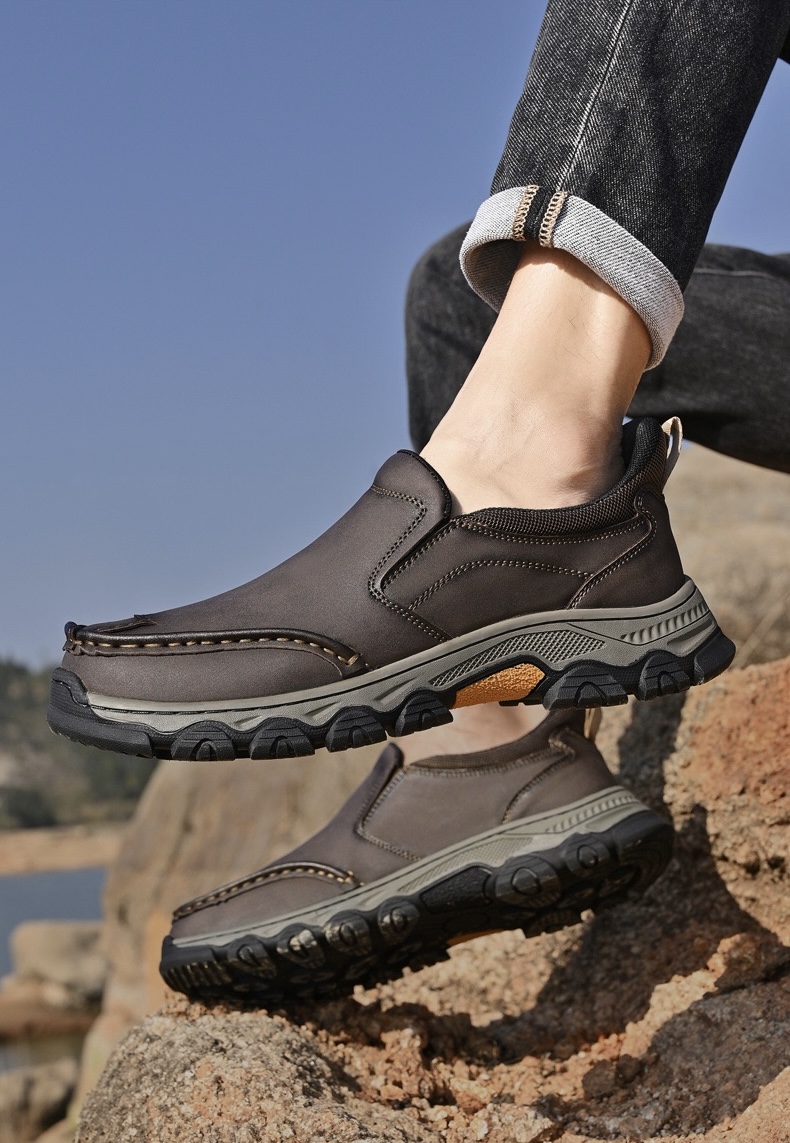 ⏰Last Day! 45% OFF 🔥TREKER®Men's Genuine Leather Orthopedic Outdoor Breathable  Walking Shoes