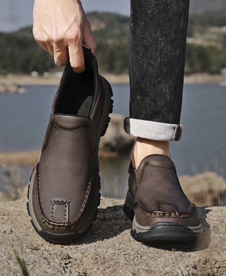 ⏰Last Day! 45% OFF 🔥TREKER®Men's Genuine Leather Orthopedic Outdoor Breathable  Walking Shoes