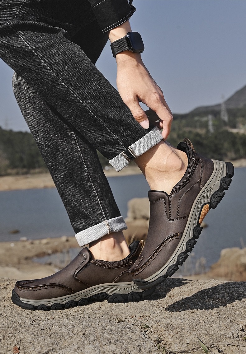 ⏰Last Day! 45% OFF 🔥TREKER®Men's Genuine Leather Orthopedic Outdoor Breathable  Walking Shoes