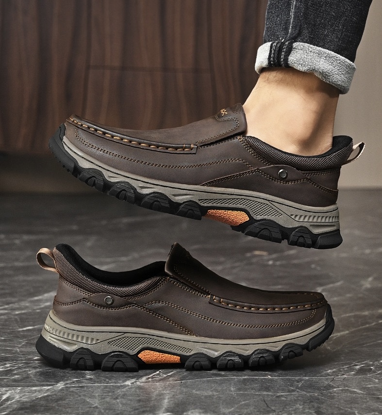 ⏰Last Day! 45% OFF 🔥TREKER®Men's Genuine Leather Orthopedic Outdoor Breathable  Walking Shoes