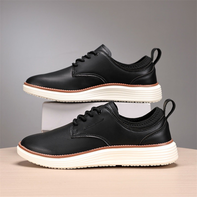 Mens Handmade Genuine Leather Oxford Orthopedic Shoes