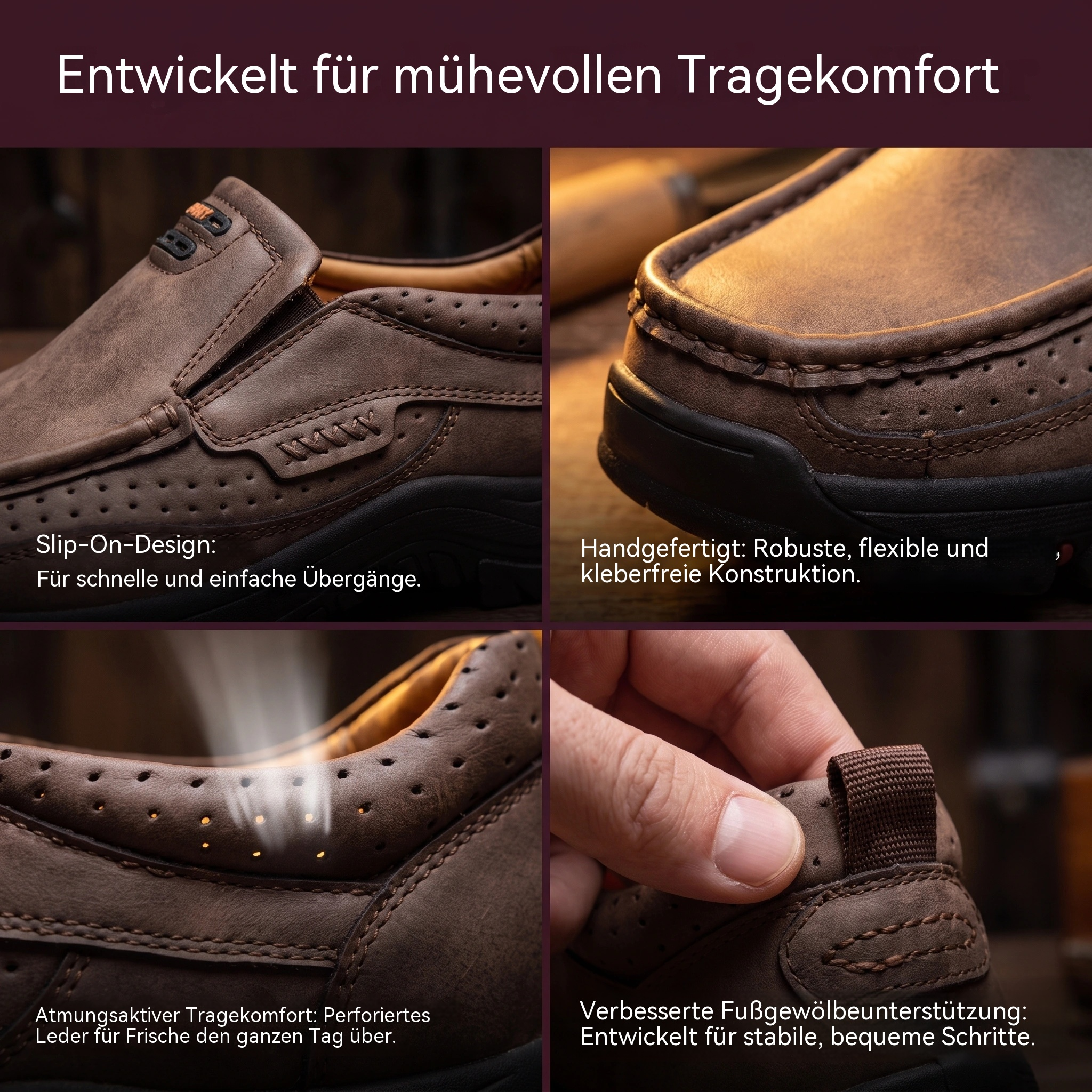   MANTRAFF®Outdoor Air Cowhide Loafer