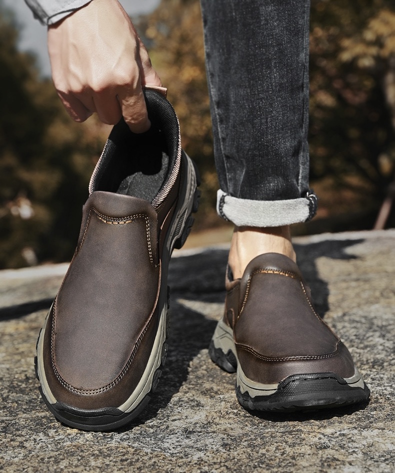 ⏰Last Day! 45% OFF 🔥TREKER®Men's Genuine Leather Orthopedic Outdoor Breathable  Walking Shoes