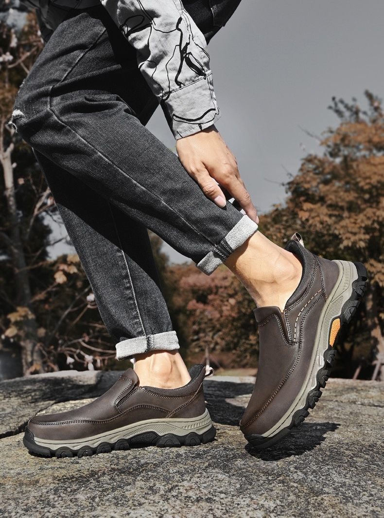 ⏰Last Day! 45% OFF 🔥TREKER®Men's Genuine Leather Orthopedic Outdoor Breathable  Walking Shoes