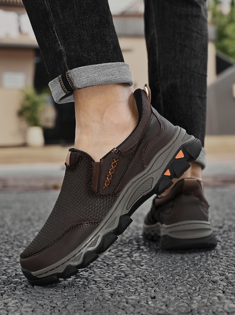 ⏰Last Day! 45% OFF  🔥TREKER®Men's Handmade Genuine Leather Outdoor Breathable Walking Shoes