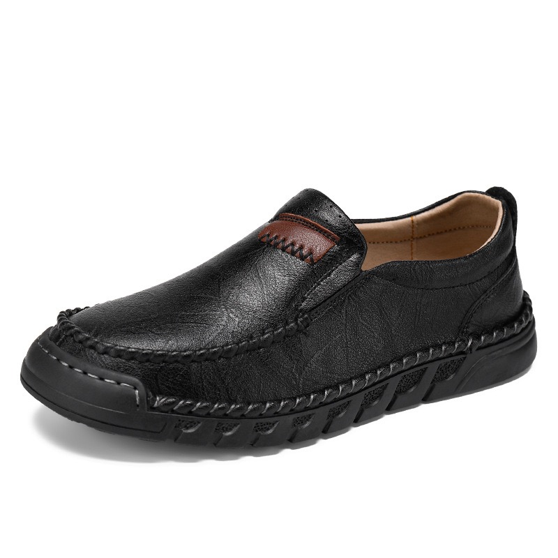 GARB Men's Handcrafted Cowhide Orthopedic Loafers-Wide Toe Box