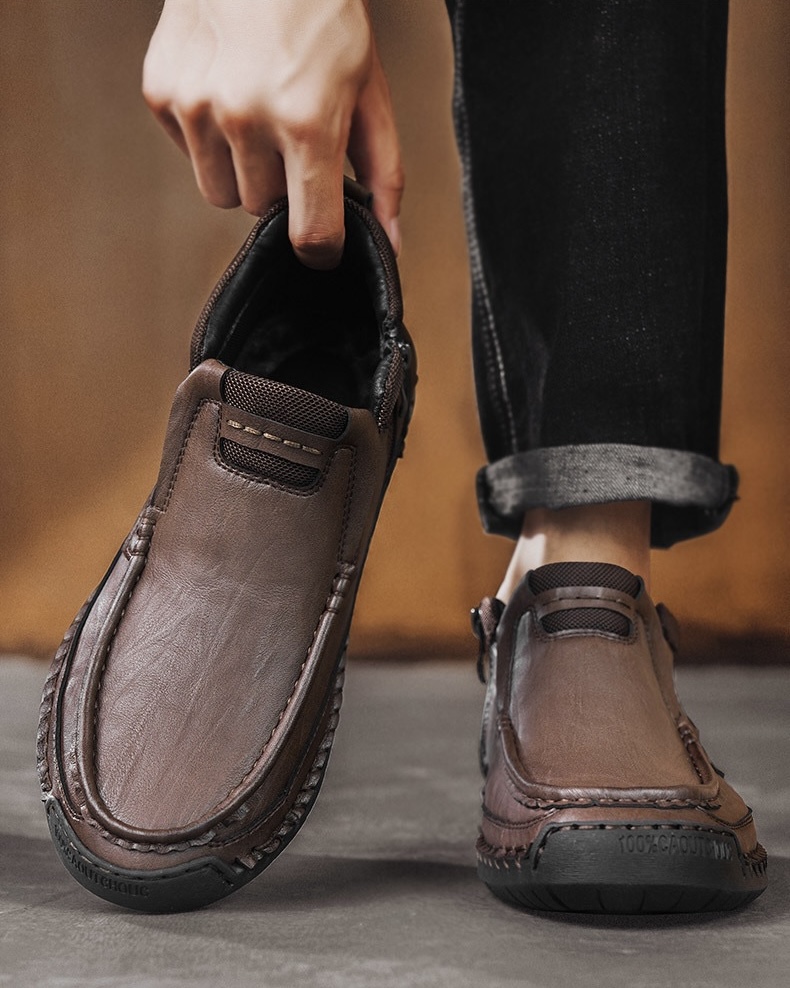 ⏰Last Day! 45% OFF  🔥TREKER®Men's Handmade Genuine Leather Outdoor Breathable Walking Shoes