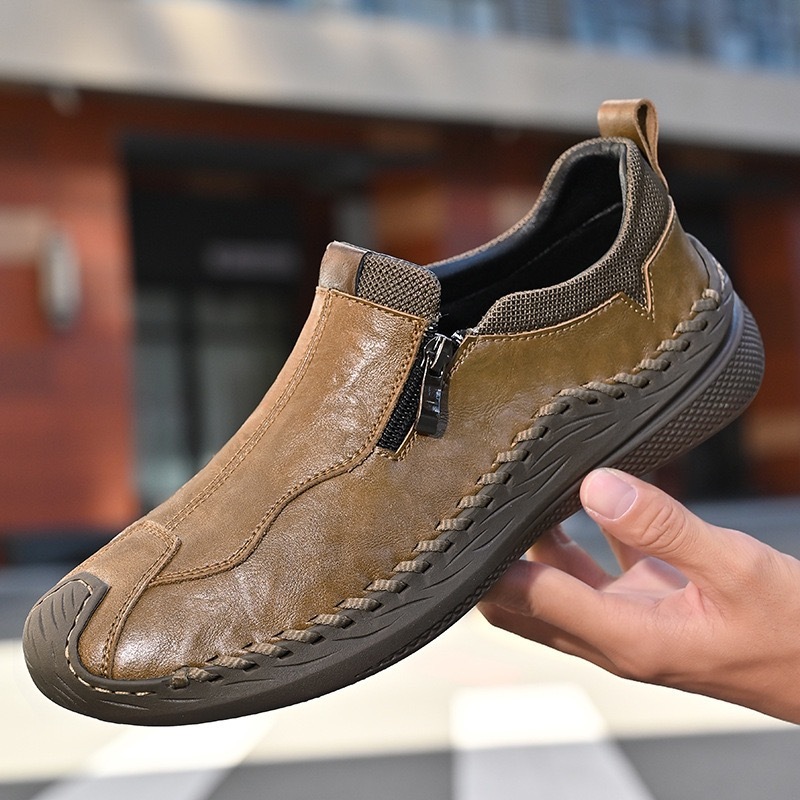 GARB Men's Handcfarted Cowhide Orthopedic Loafers