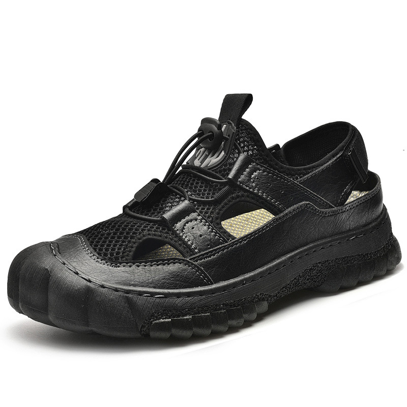 GARB Breathable Men's Anti-collision Sandals - Stylish Hollow-out Desi