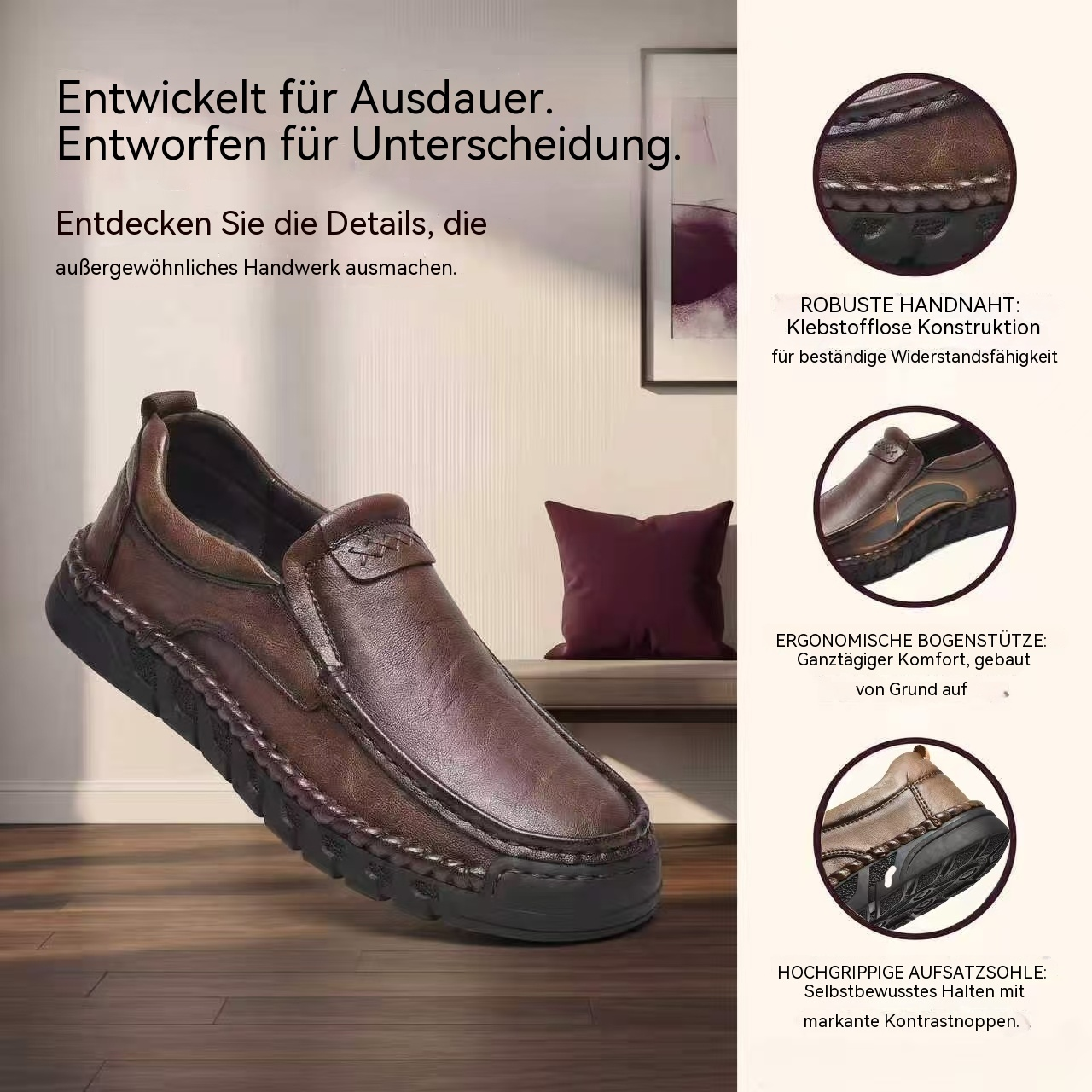   MANTRAFF®Artisan Weave Casual Leather Shoe