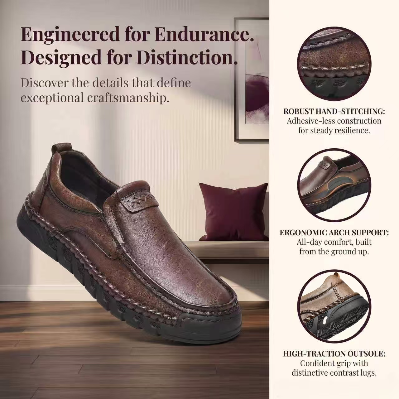 ⏰Last Day! 45% OFF 🔥TREKER®Artisan Weave Casual Leather Shoe