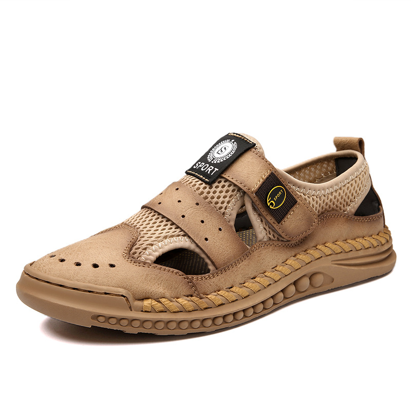 GARB Men Mesh Hiking Soft Sole Closed-Toe Athletic Outdoor Shoes