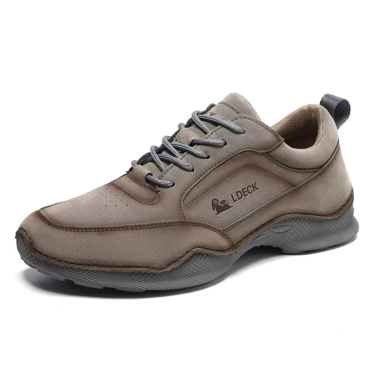 mens Handmade Genuine Leather No-glue Orthopedic shoes